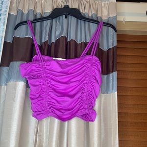 Purple crop top